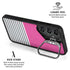 Pink and Grey Stripes Galaxy S24 Plus Kickstand Case